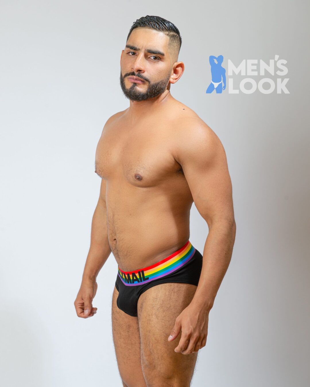 Brief Jockmail Pride Negro - Image 2