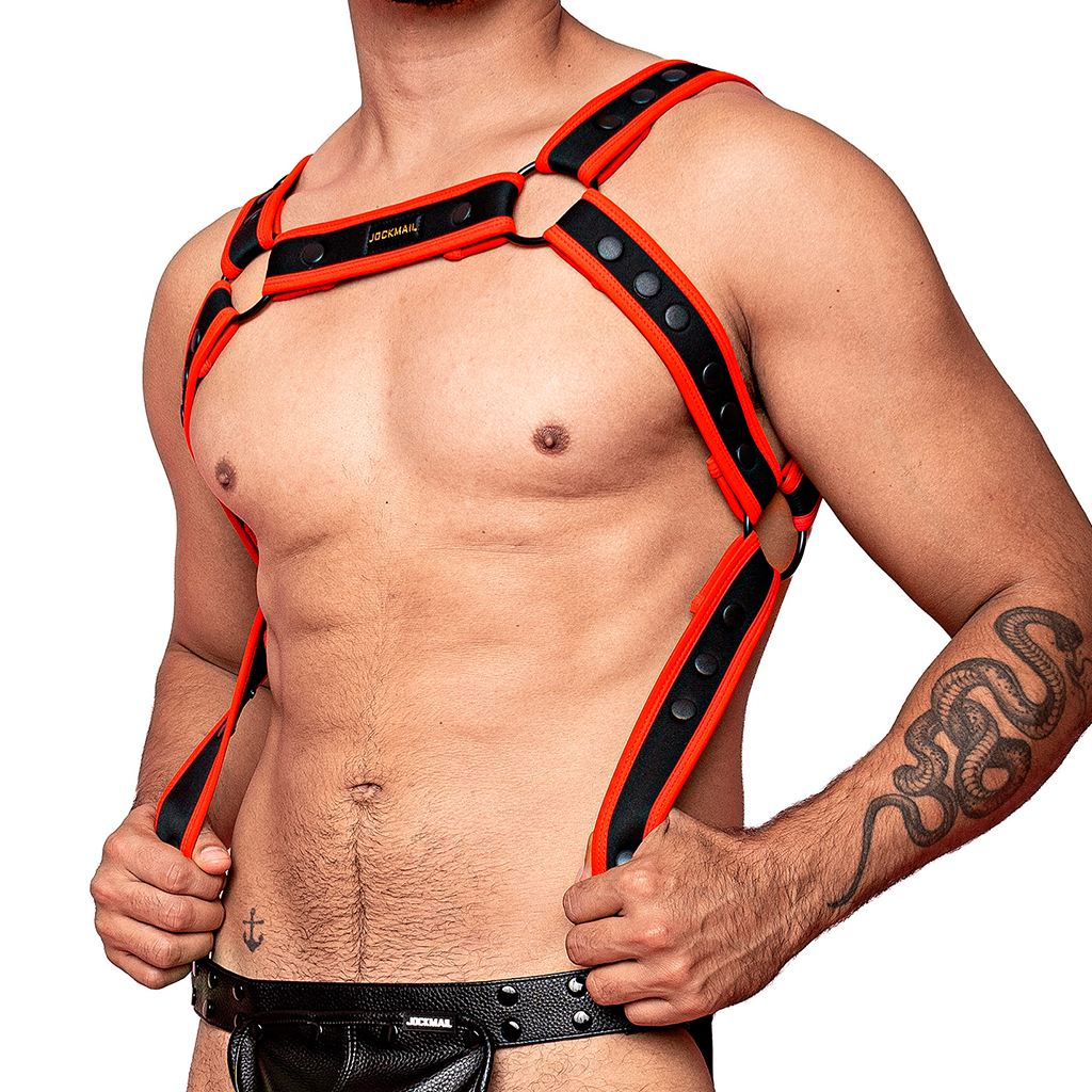 Arnés Jockmail Sujetador Rojo (Incluye solo arnés)