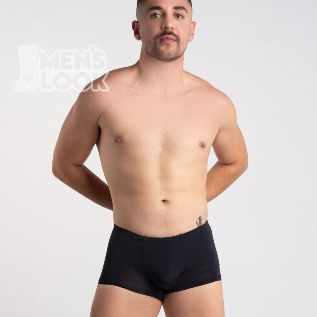 Boxer Jockmail Seda Negro