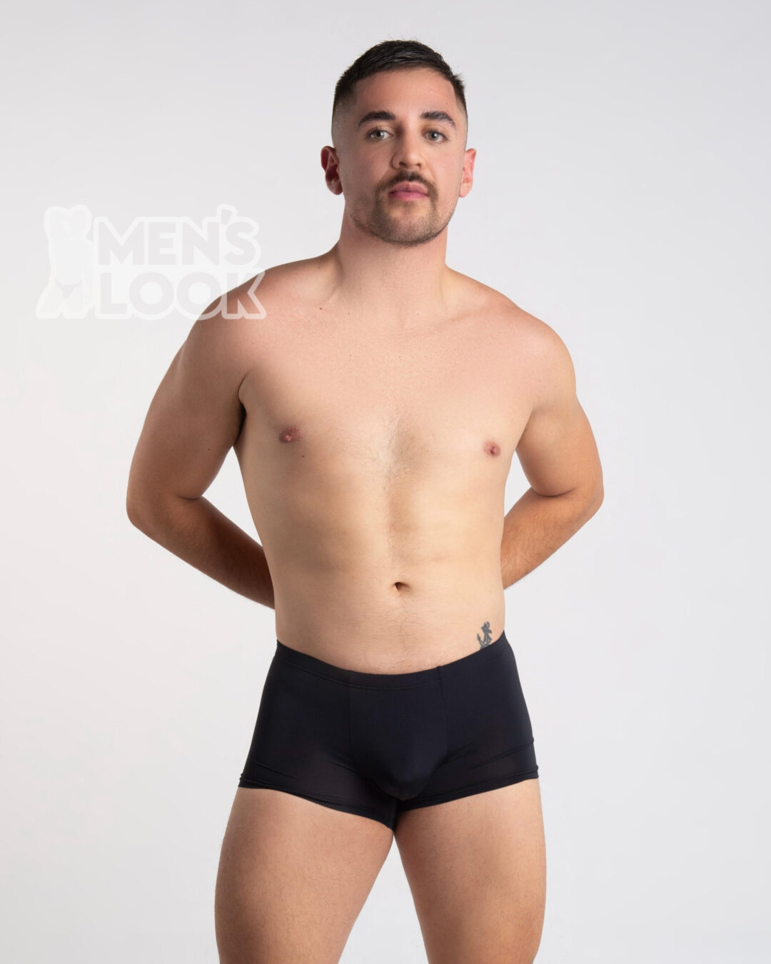 Boxer Jockmail Seda Negro