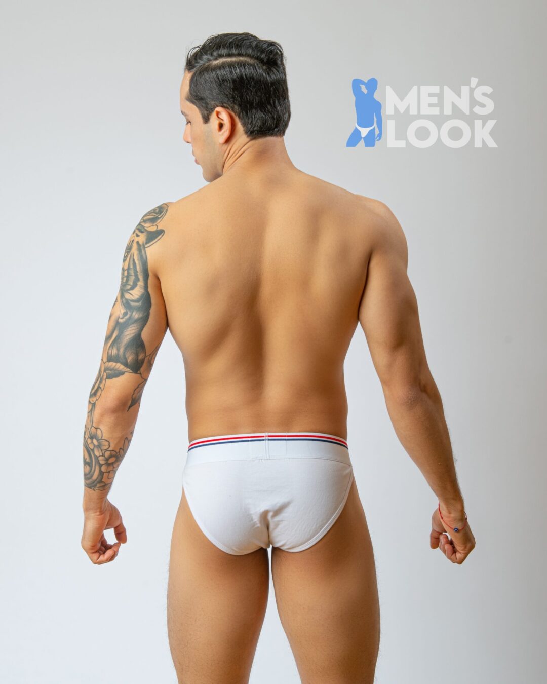 Brief Bikini Jockmail Blanco Lineas - Image 3