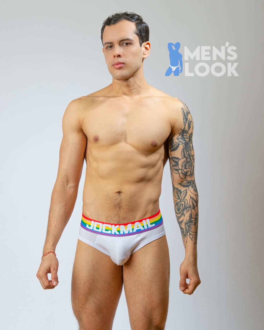 Brief Jockmail Pride Blanco