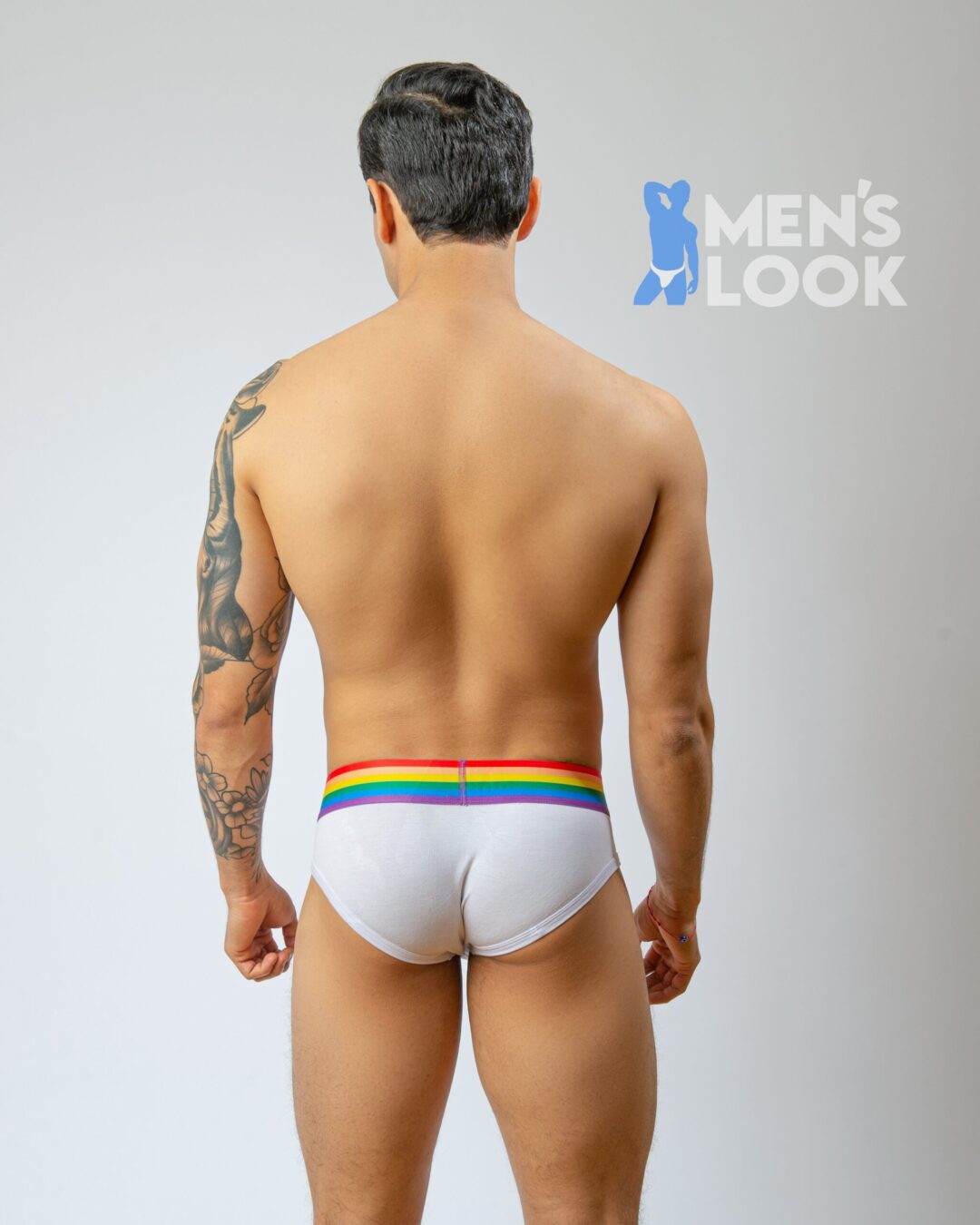 Brief Jockmail Pride Blanco - Image 3