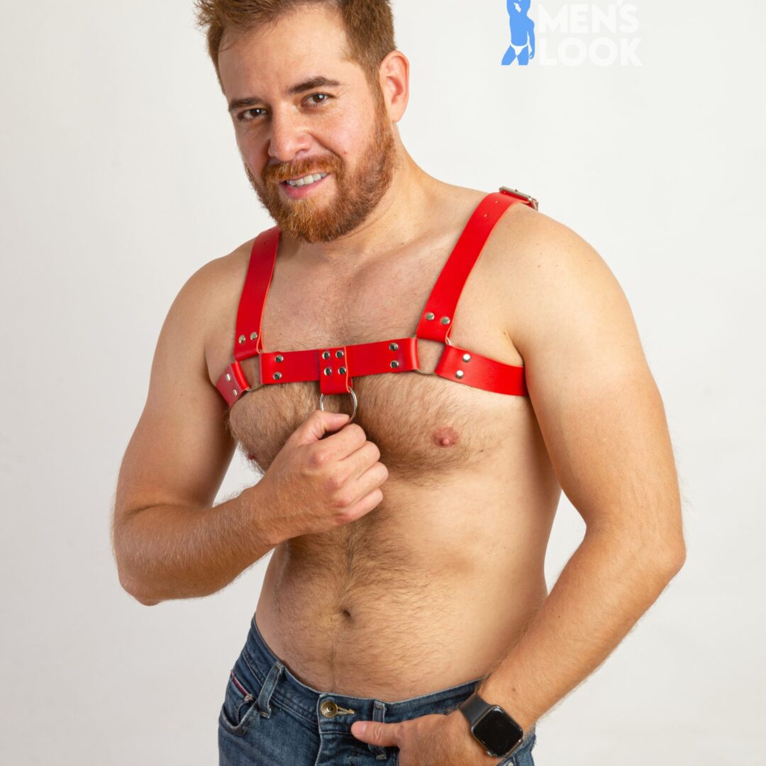 Arnes de Cuero Rojo