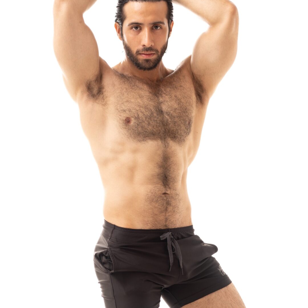 Short Men's Look Sport Licra Negro