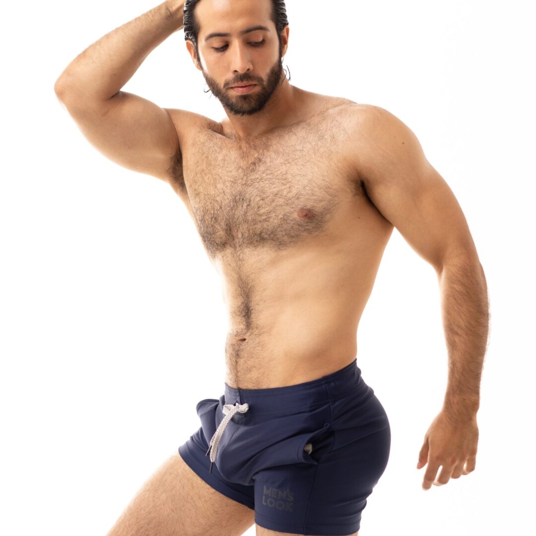 Short Men's Look Sport Licra Azul Marino