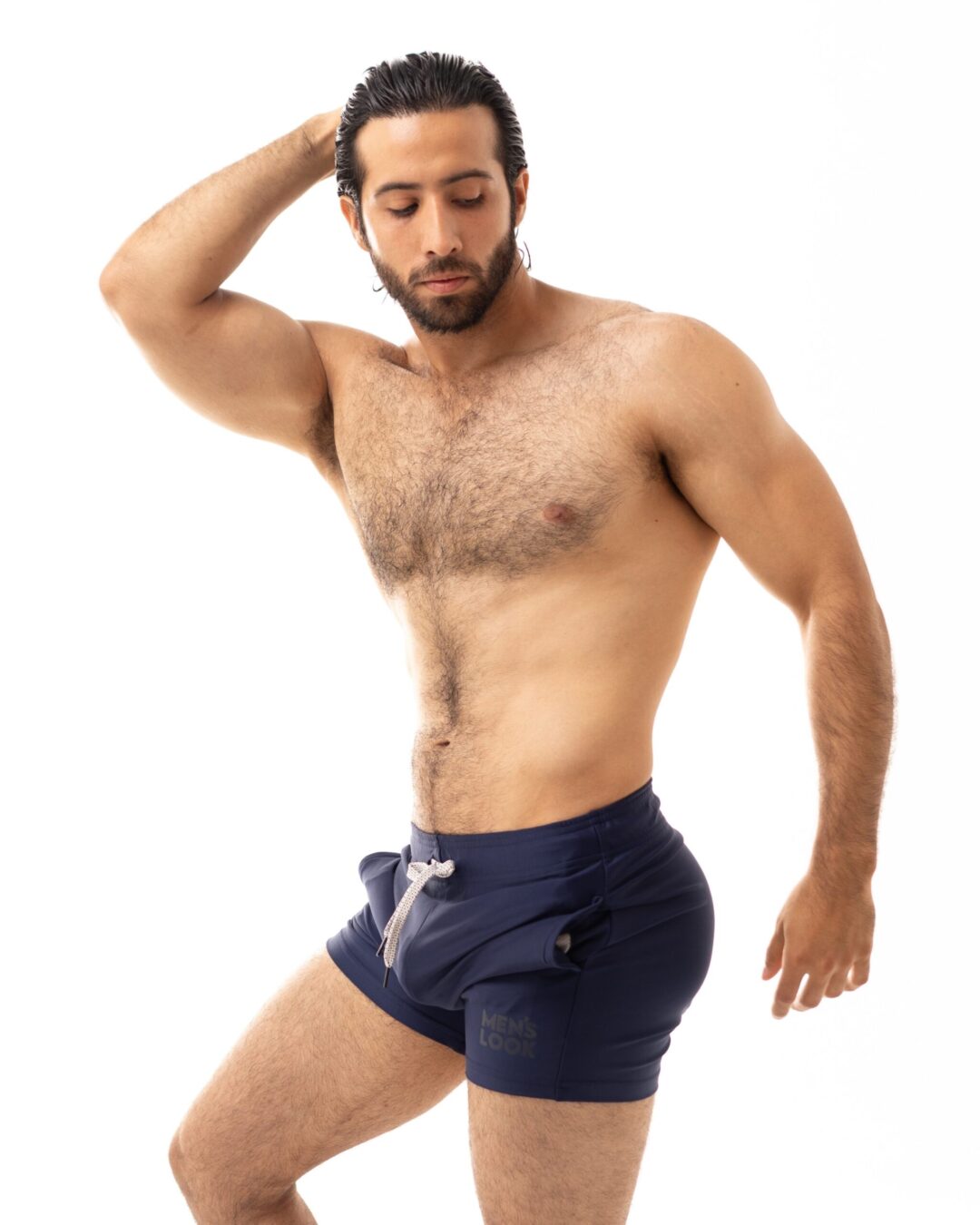 Short Men's Look Sport Licra Azul Marino - Image 2