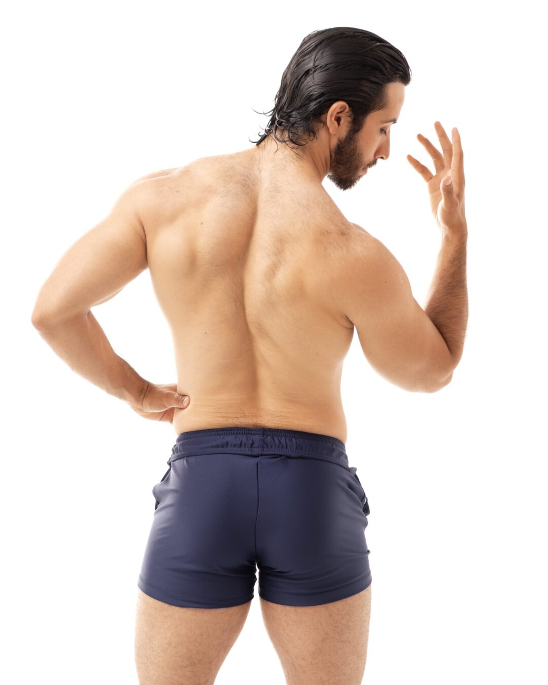 Short Men's Look Sport Licra Azul Marino - Image 3