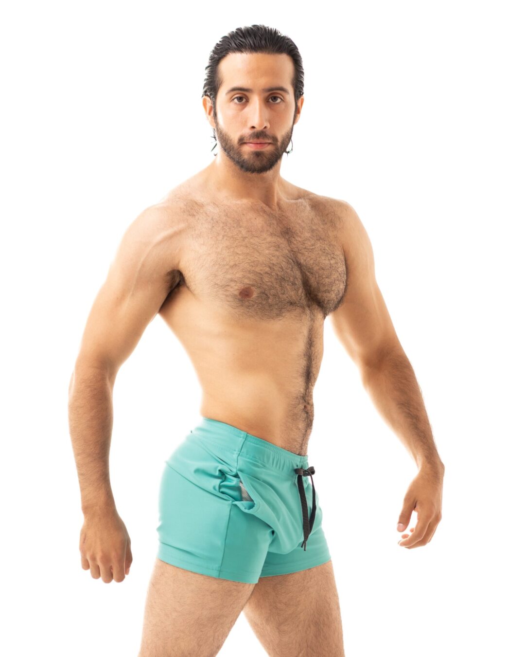 Short Men's Look Sport Licra Jade - Image 3