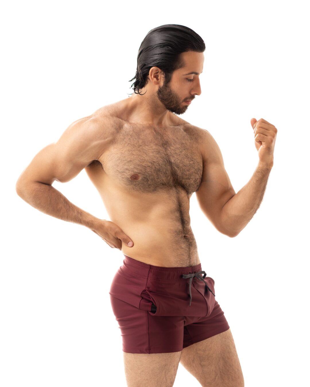 Short Men's Look Sport Licra Tinto - Image 3