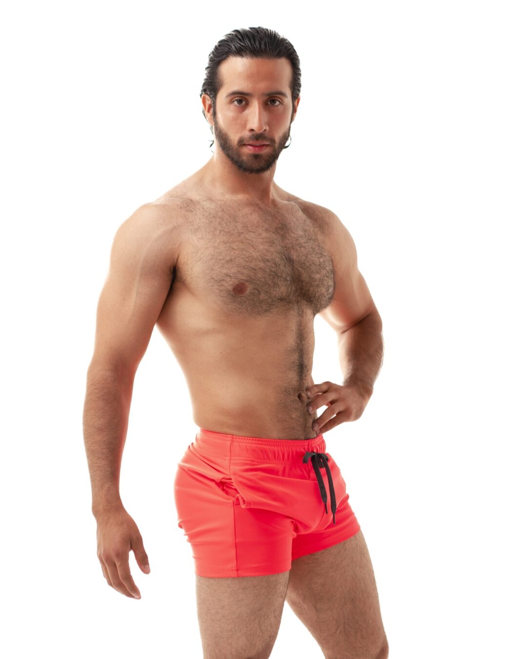 Short Men's Look Sport Licra Coral - Image 2