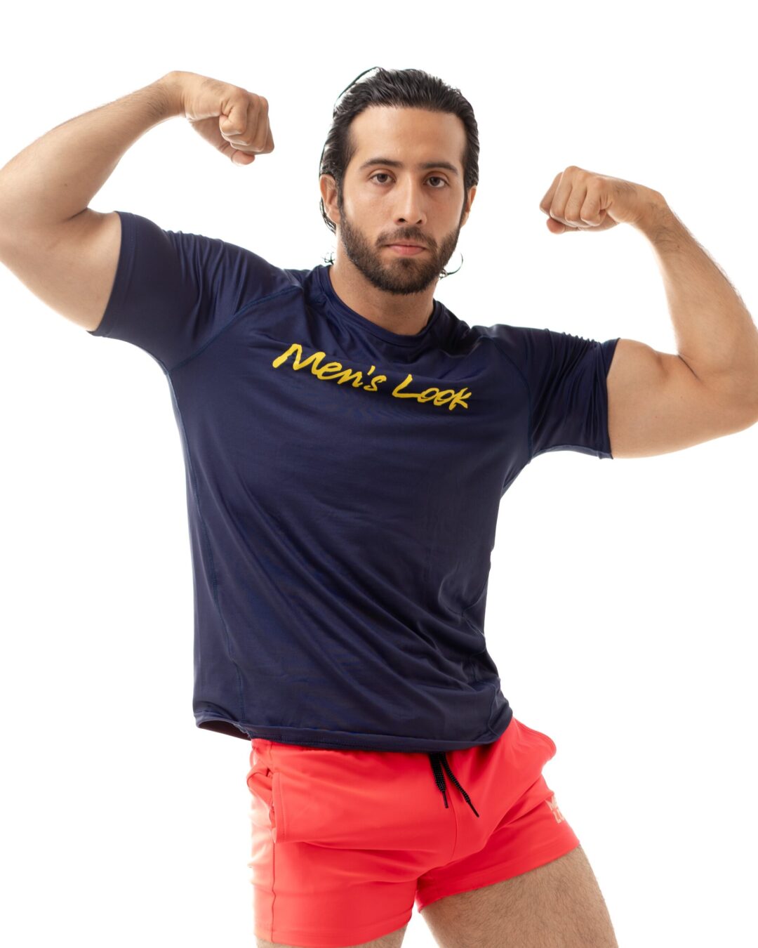 Playera Men's Look Sport Azul Marino - Image 2