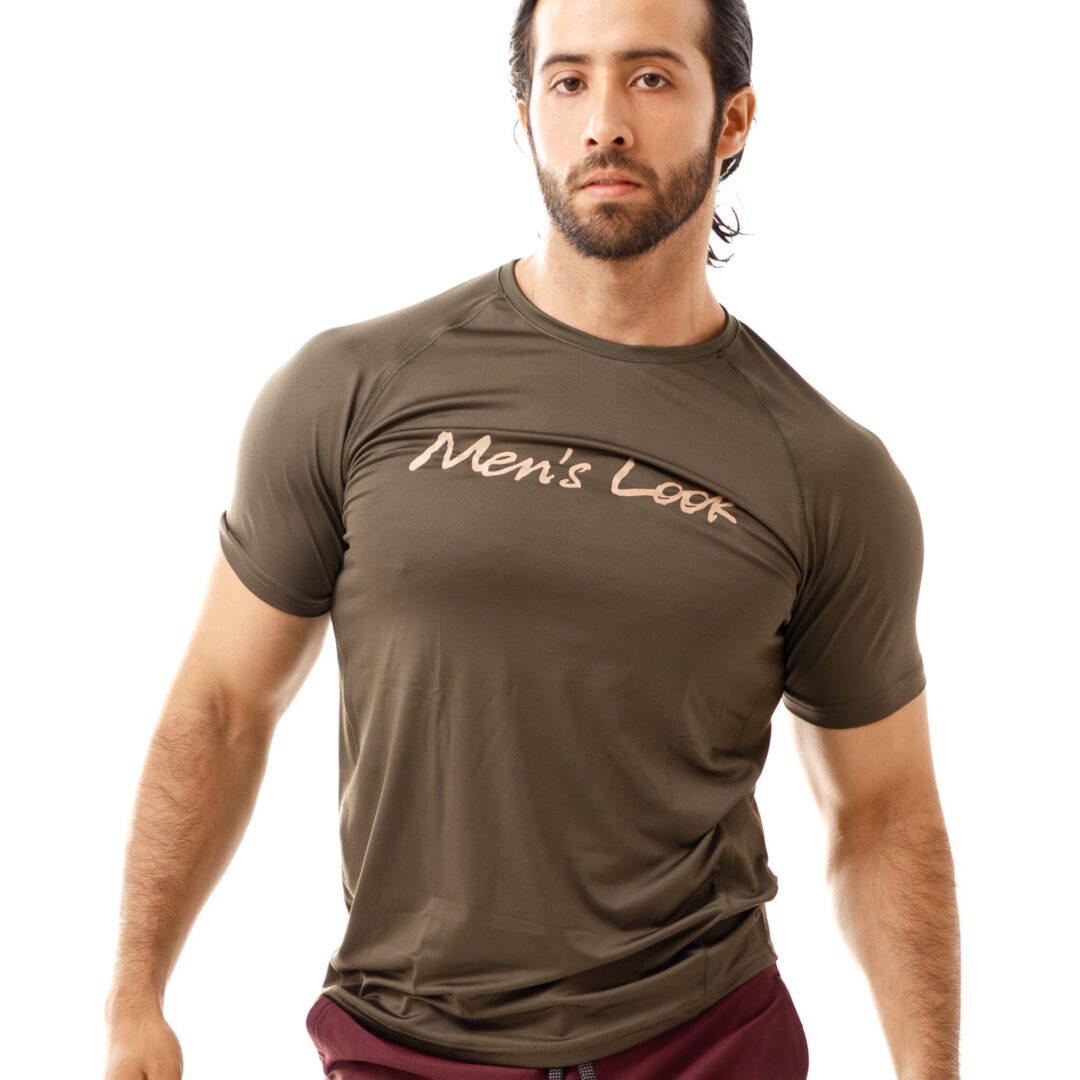 Playera Men's Look Sport Verde Militar