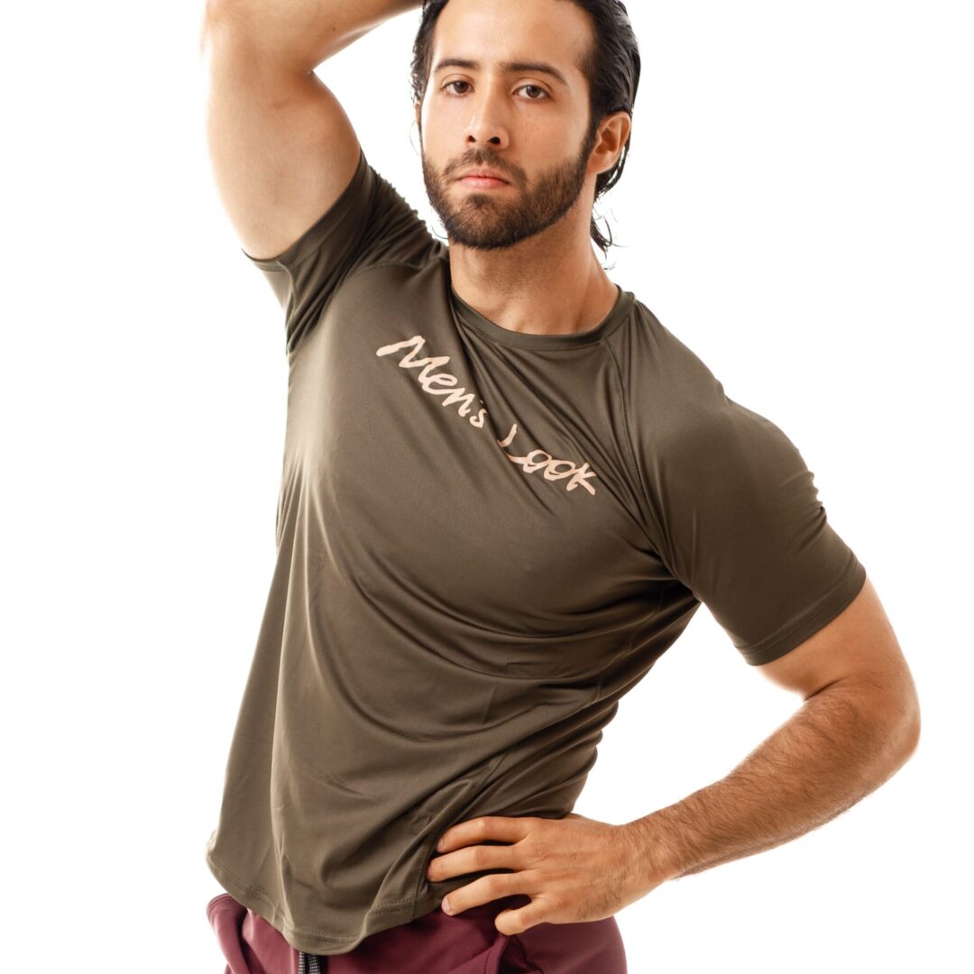 Playera Men's Look Sport Verde Militar