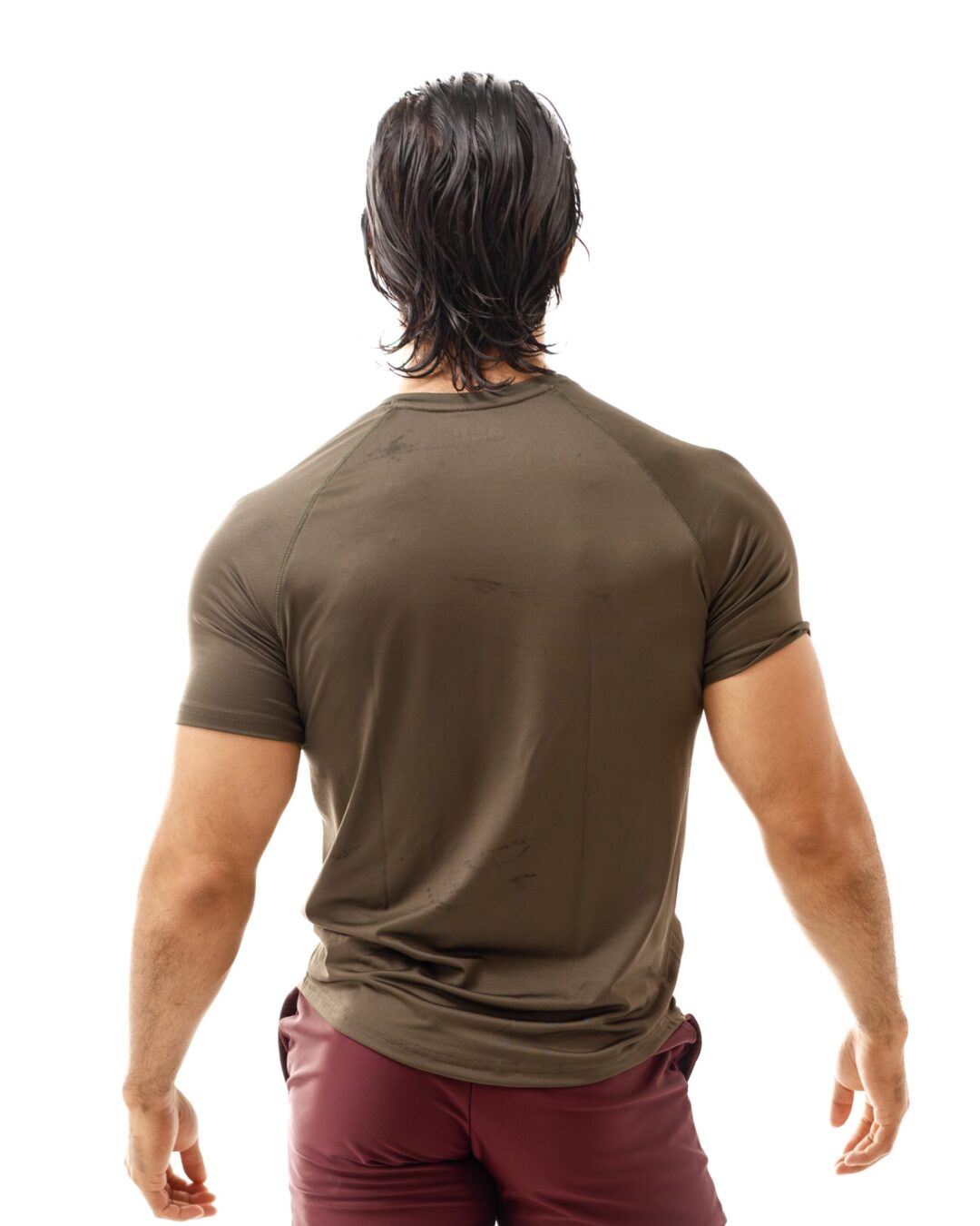 Playera Men's Look Sport Verde Militar - Image 3