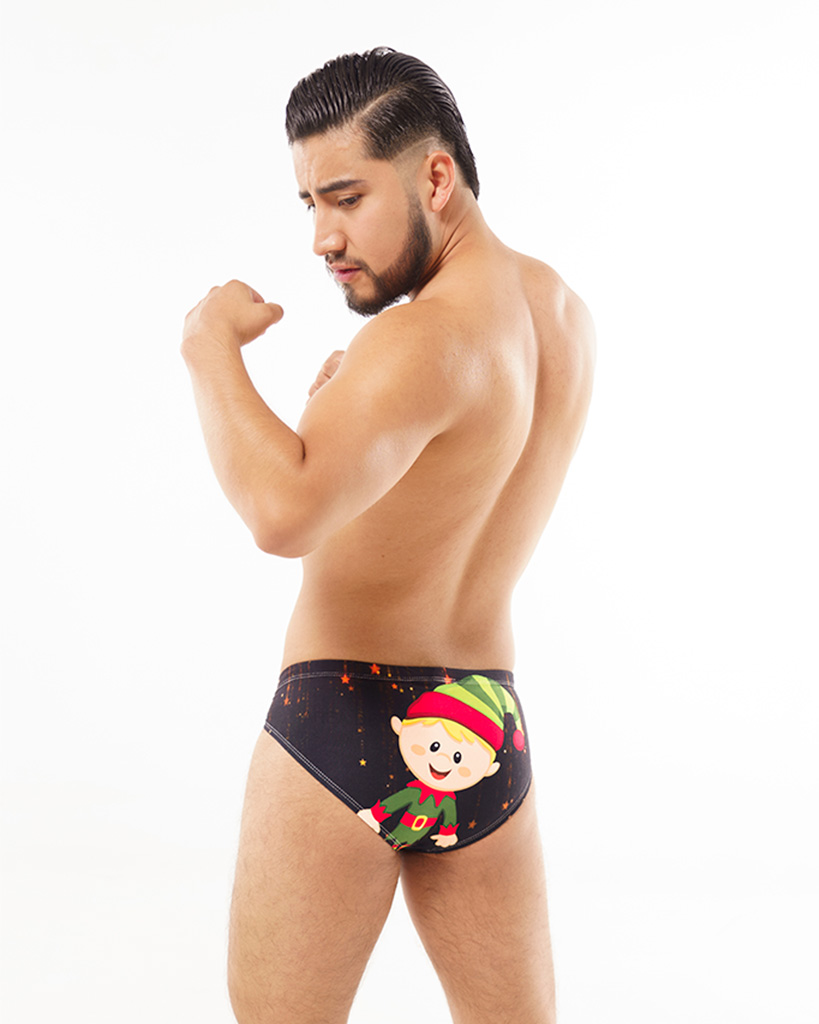 Bikini Mens Look Navidad Little Elf