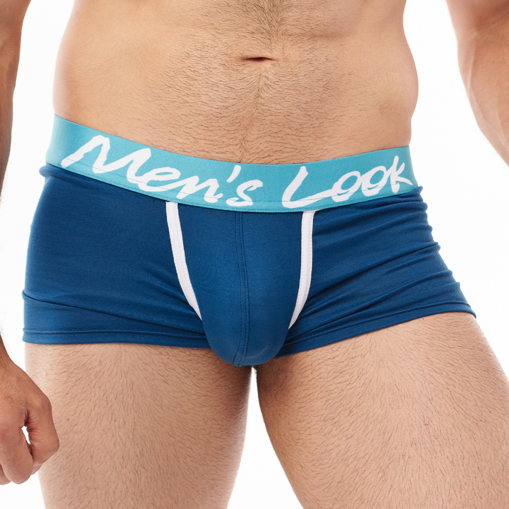 Boxer Mens Look Liso Petroleo