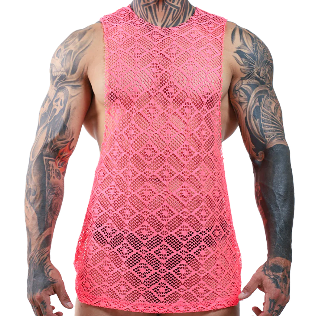 Casaca Fenix Fit Rio Encaje Neon Rosa