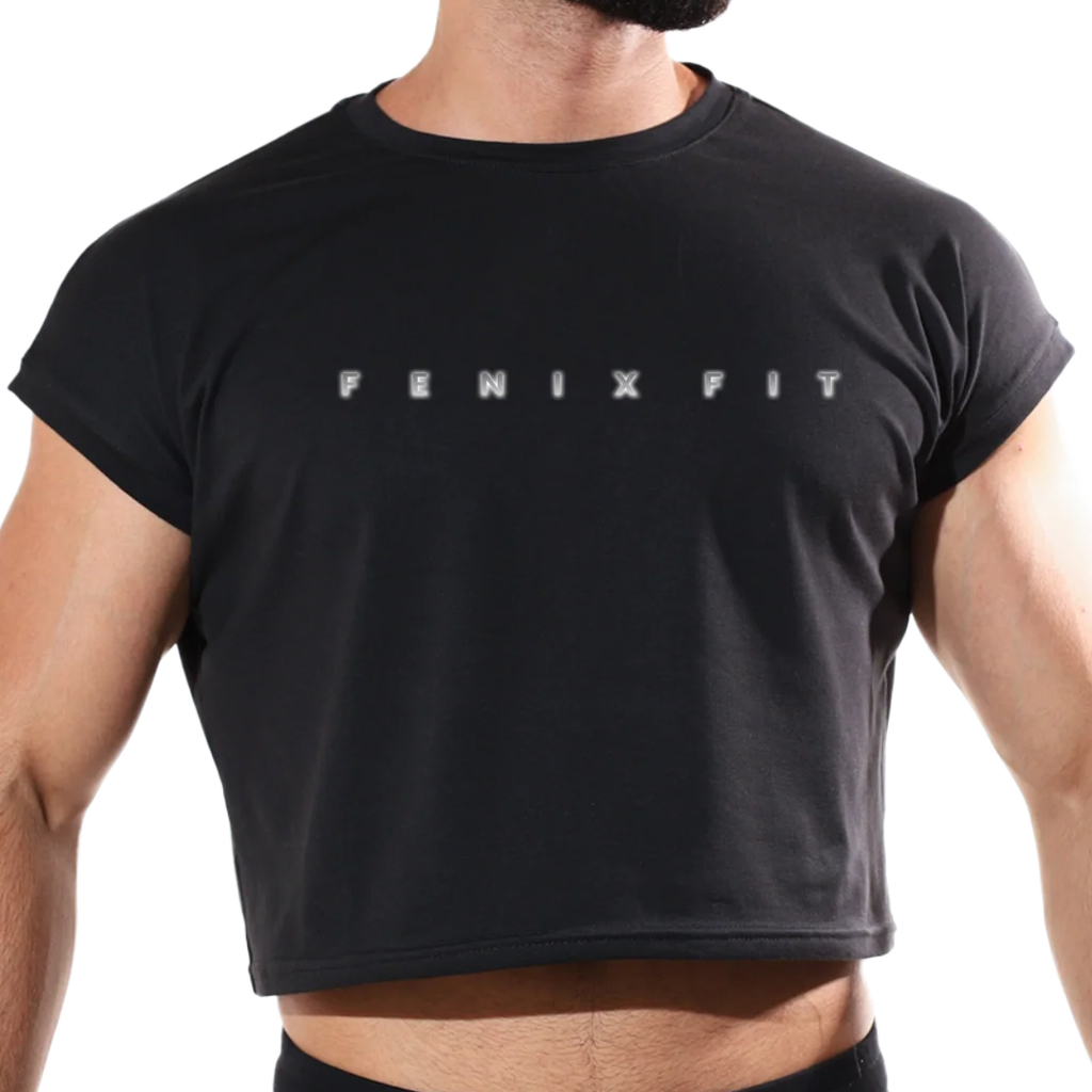 Crop Top Fenix Fit Italia Negro