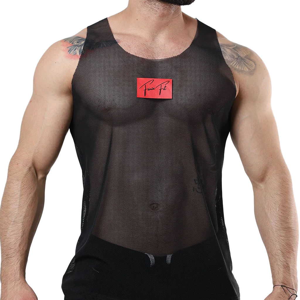 Playera Fenix Fit Tela Red Brasil Negro