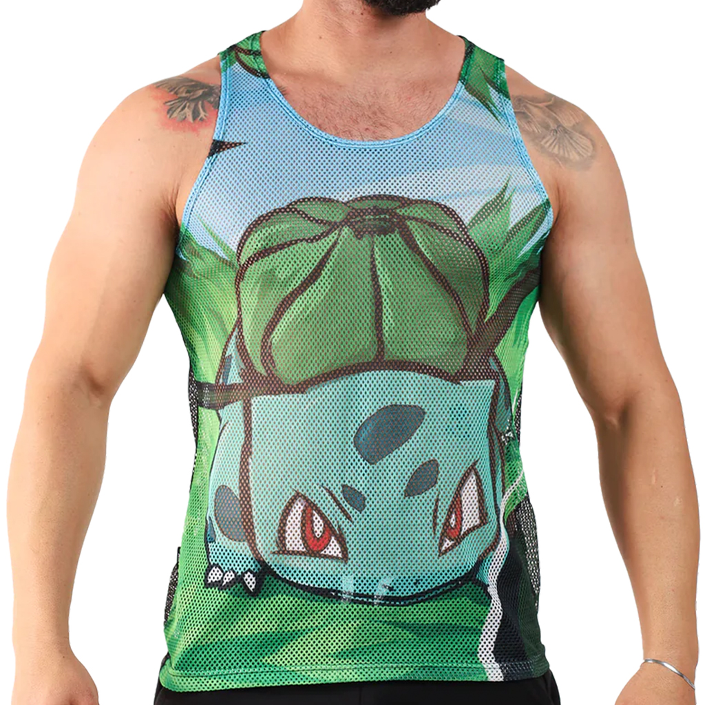 Playera Fenix Fit Tela Red Pokemon Bulbasaur