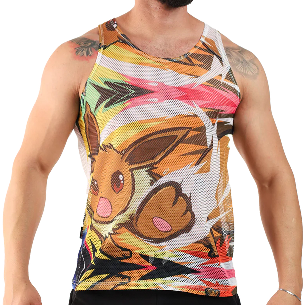 Playera Fenix Fit Tela Red Pokemon Evee
