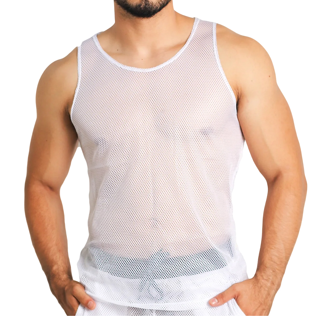 Playera Fenix Fit Tela red lisa Blanco