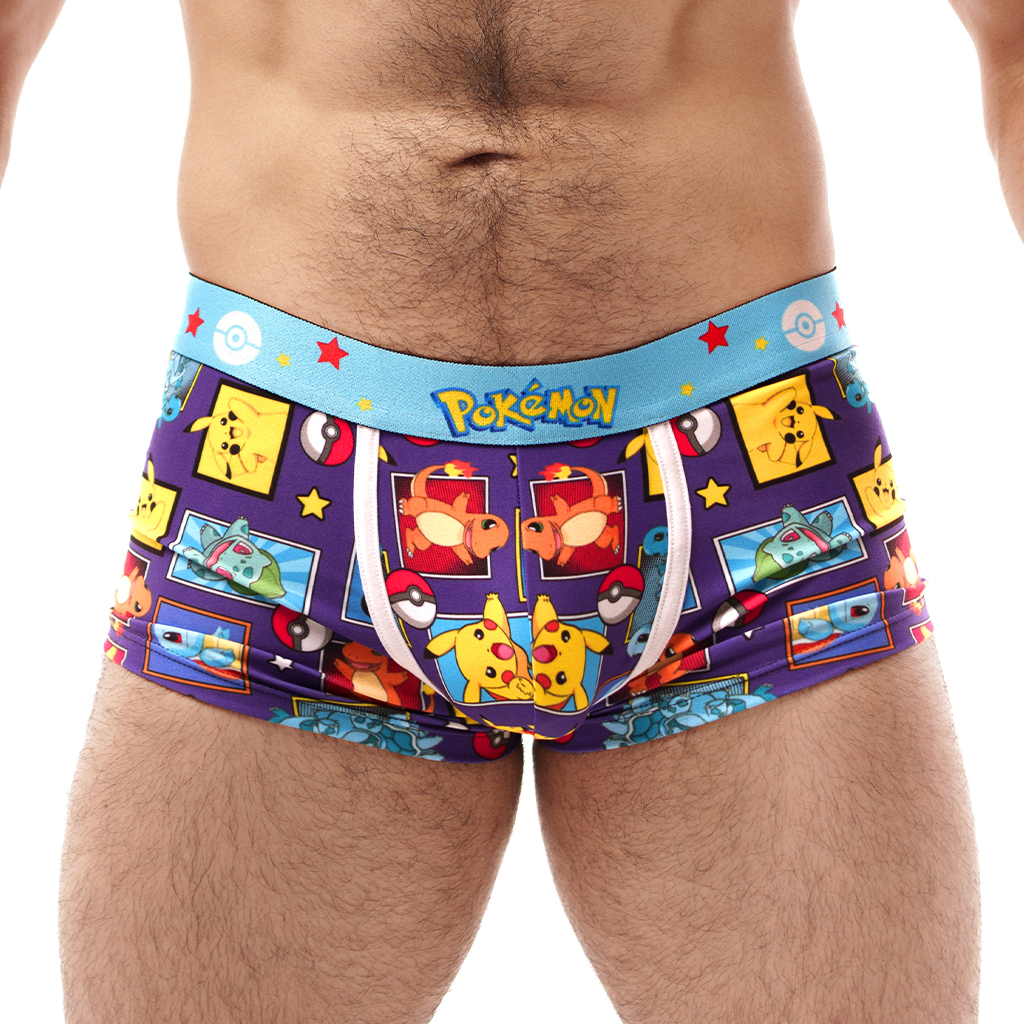 Boxer Be Happy Pokemon Morado