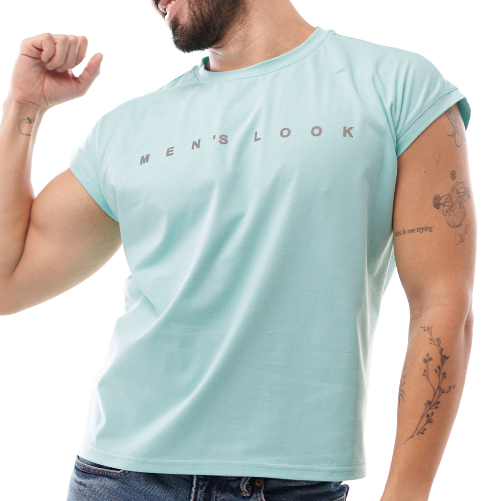 Casaca Crop Mens Look Aqua