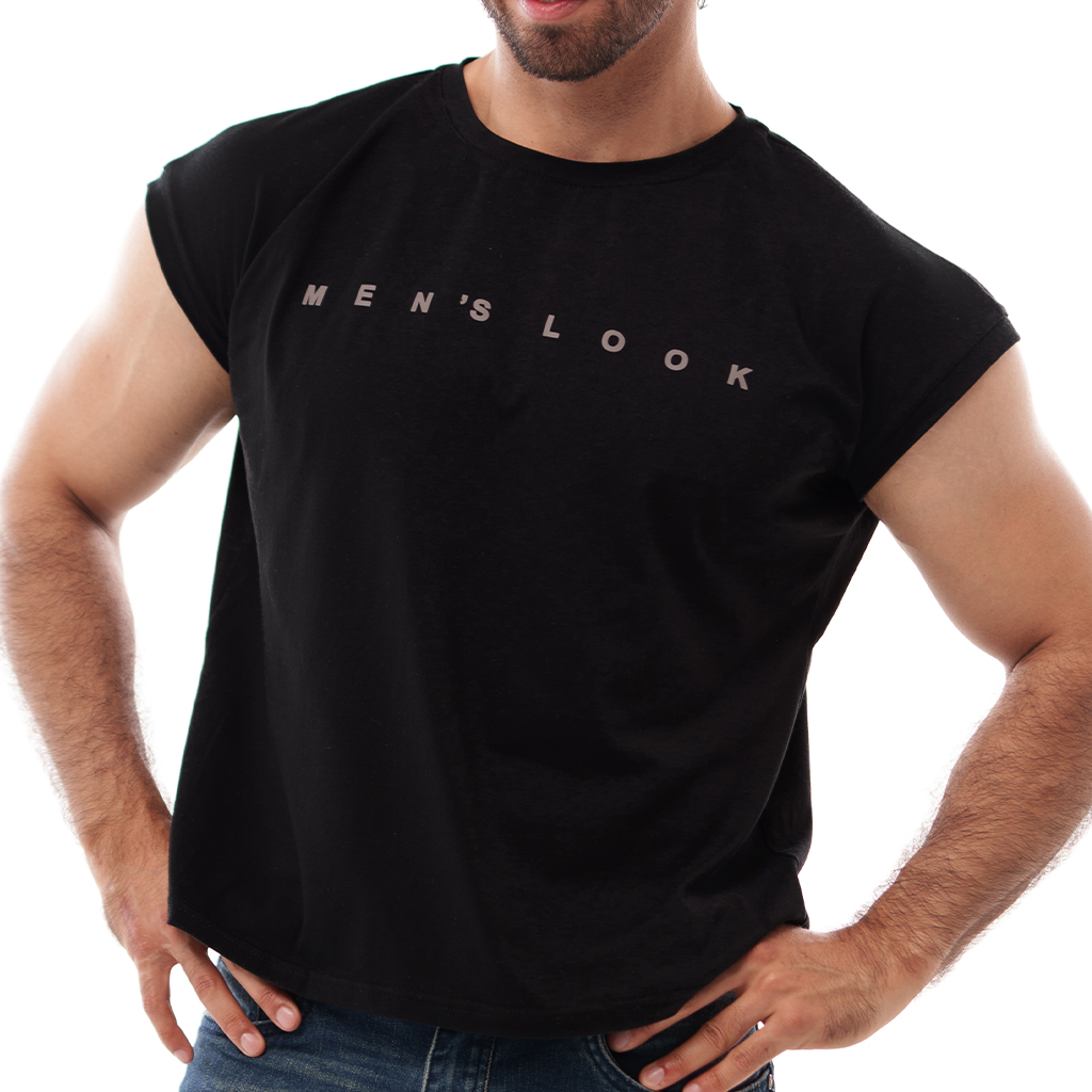 Casaca Crop Mens Look Negra