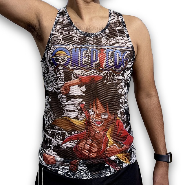 Playera Funtasy Monkey D. Luffy Tela Red One Piece