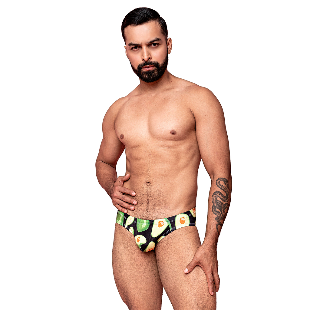 Bikini Mens Look Avocado Negro - Image 4