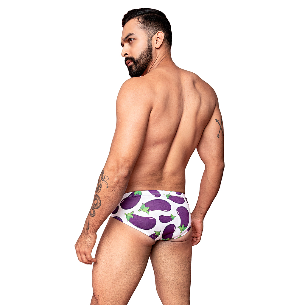 Bikini Mens Look Berenjena