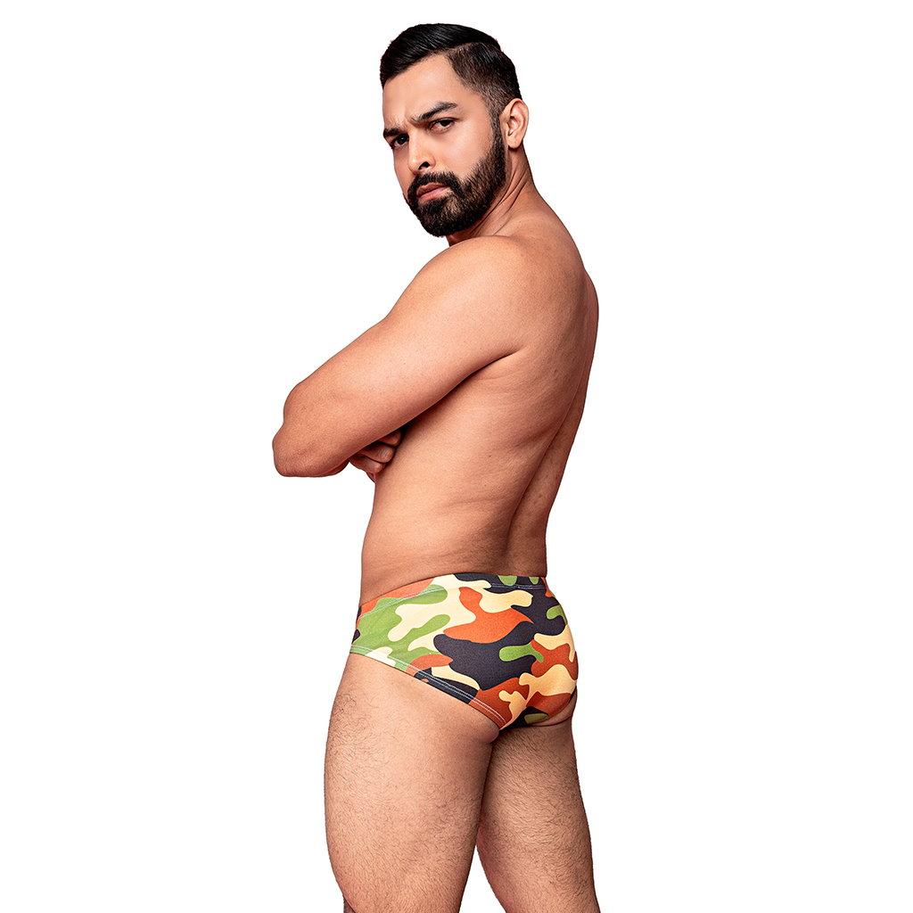 Bikini Mens Look Camuflaje Militar