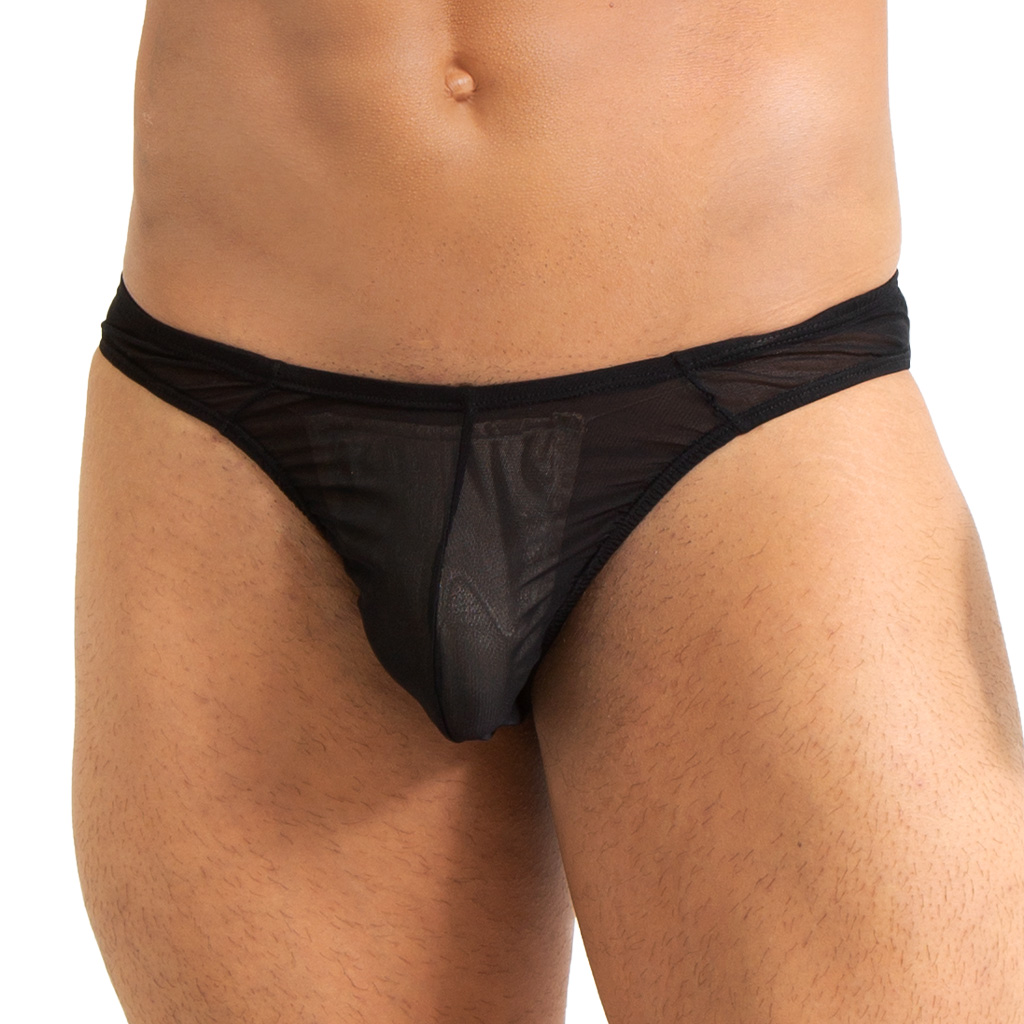 Bikini Lenceria Mesh Negro (Unitalla)