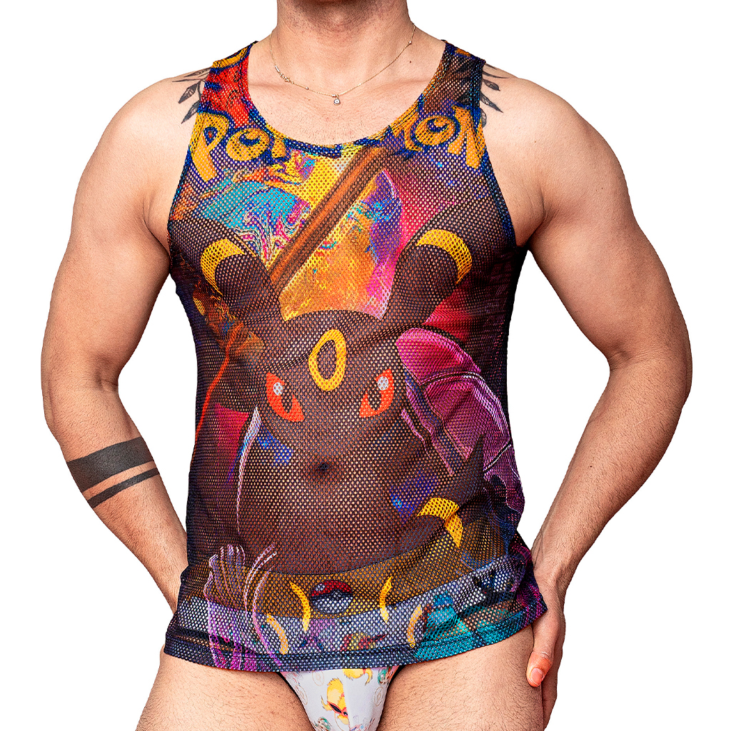 Playera Tela Red Pokemon Umbreon Frente