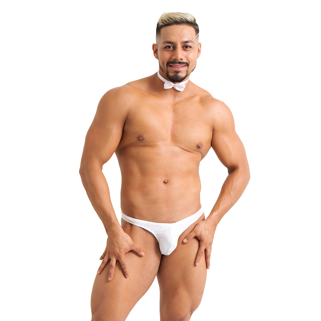 Tanga Lenceria Brasileña Licra Blanca (Unitalla)