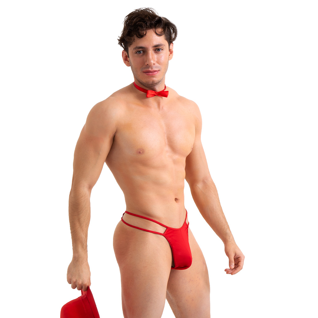 Tanga Lenceria Double Line Roja (Unitalla) - Image 4