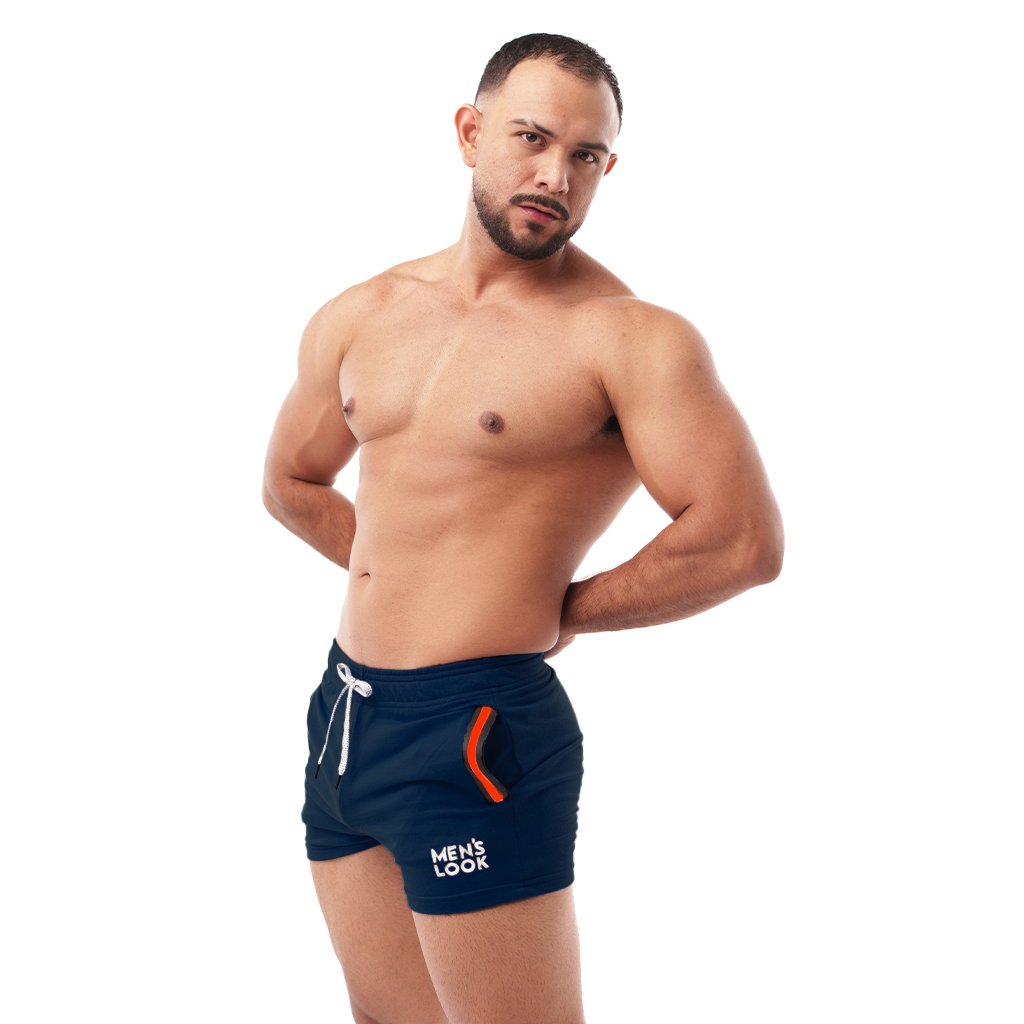 Short Mens Look Corto Azul Marino - Image 3