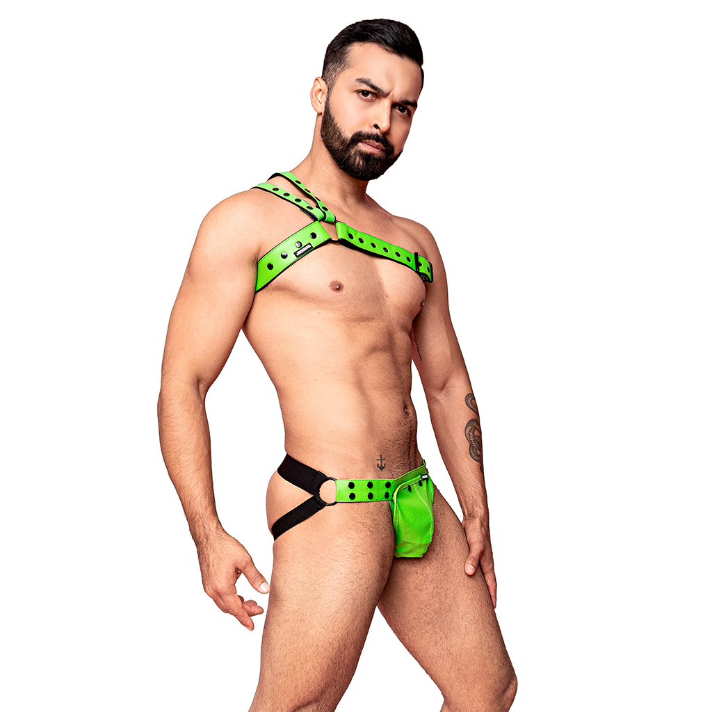 Suspensorio Jockmail Piel Ajustable Verde (Incluye solo suspensorio) - Image 3