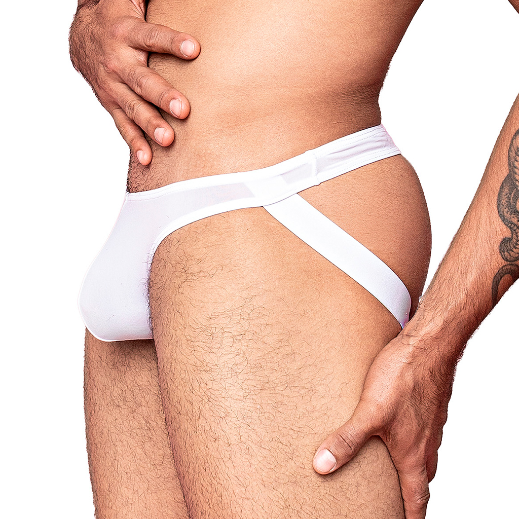 Tanga Suspensorio Jockmail Blanco