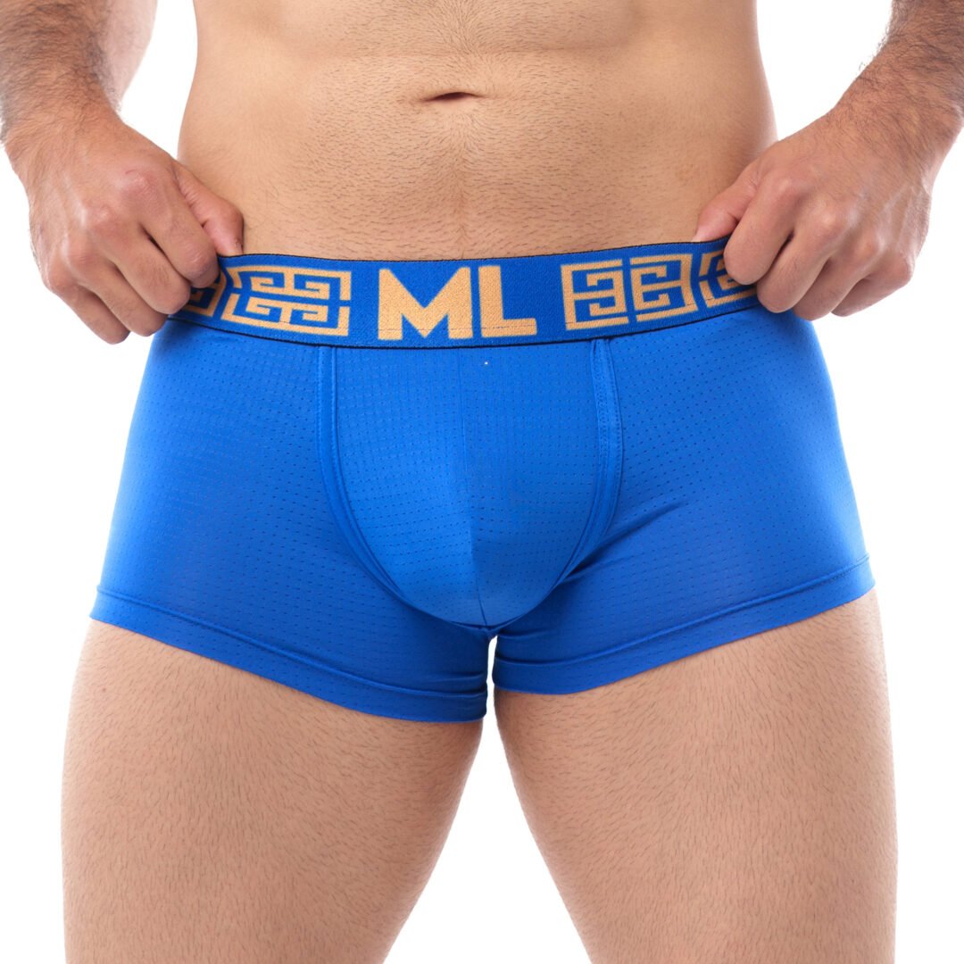 Boxer Mens Look Grecas Azul Rey