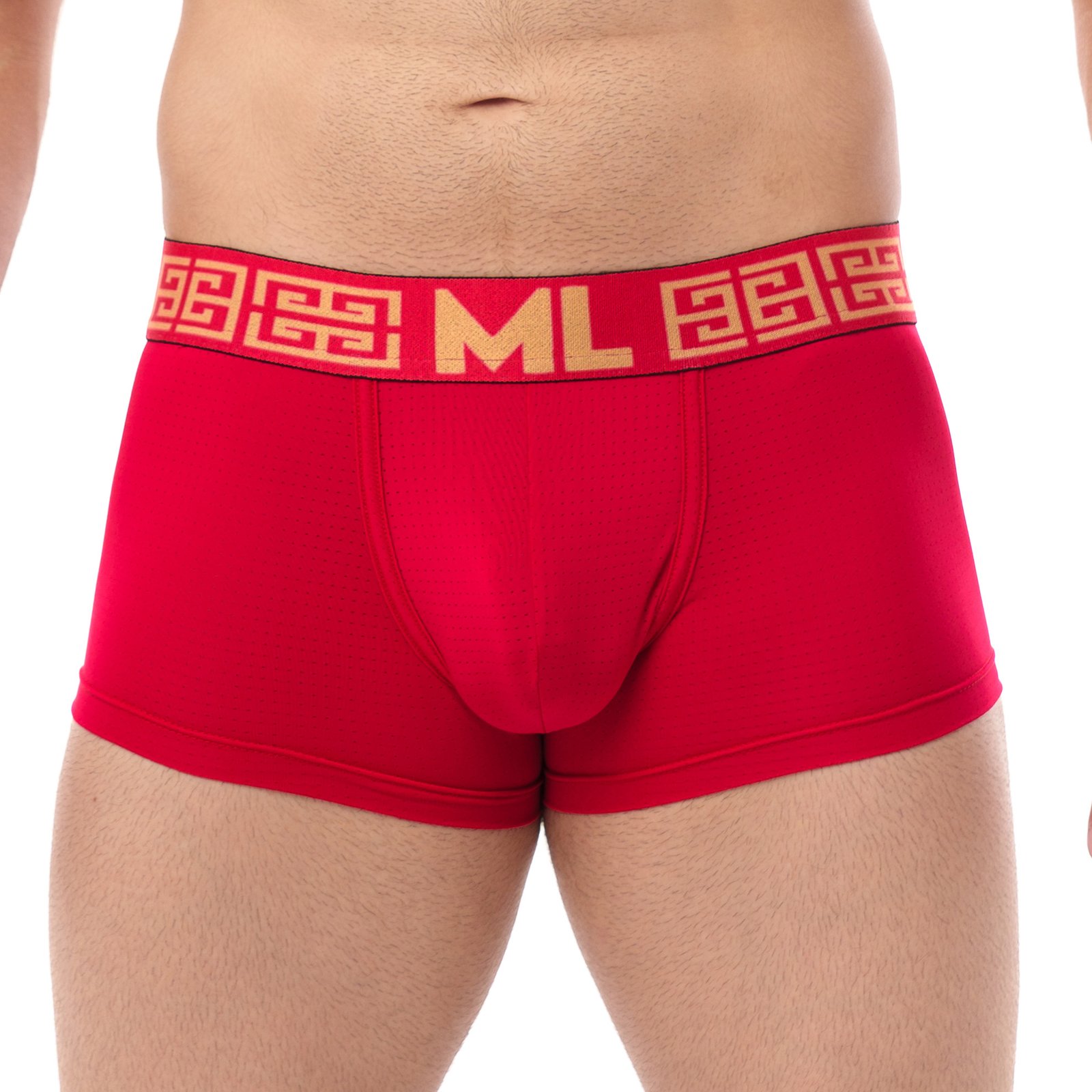 Boxer Mens Look Grecas Rojo