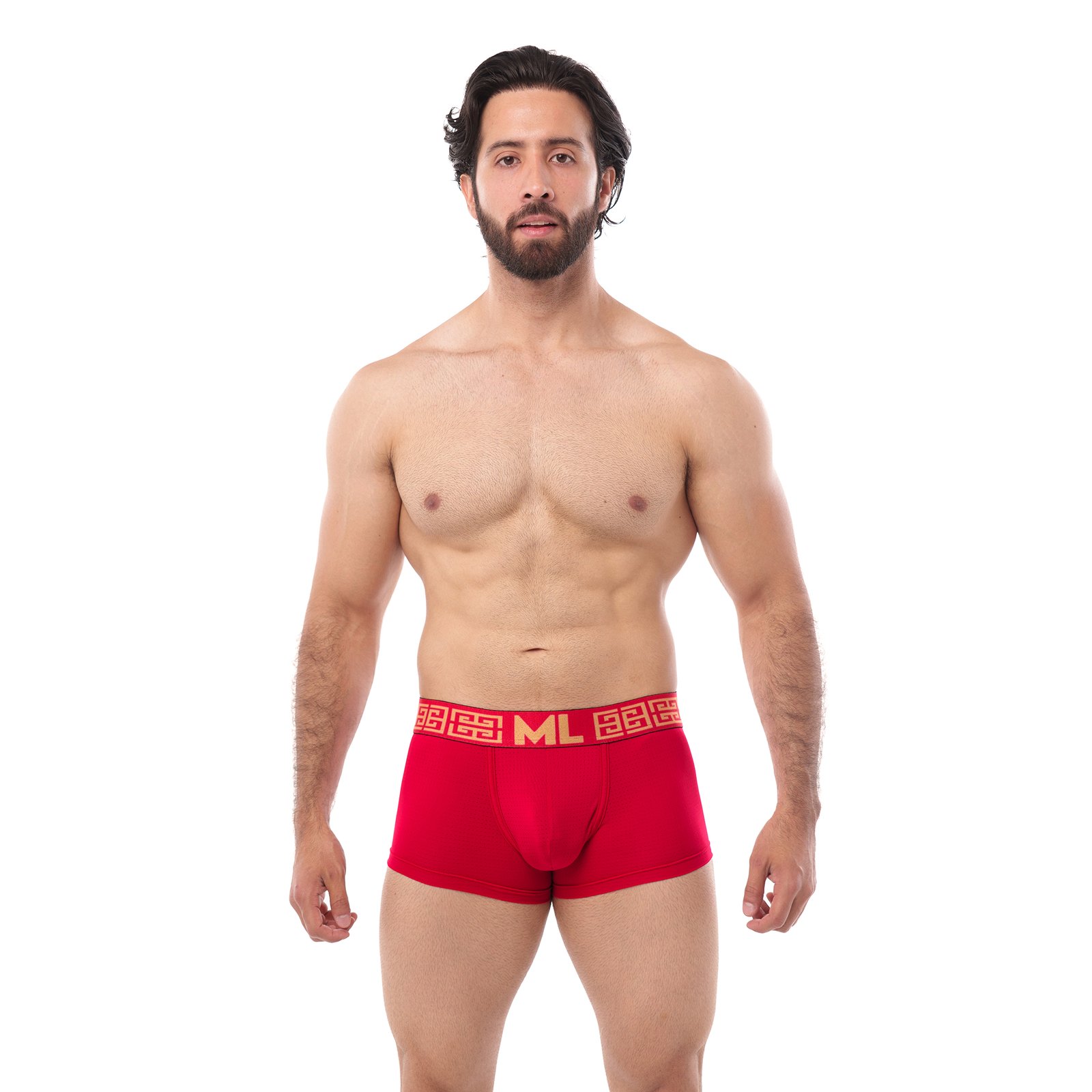 Boxer Mens Look Grecas Rojo - Image 2