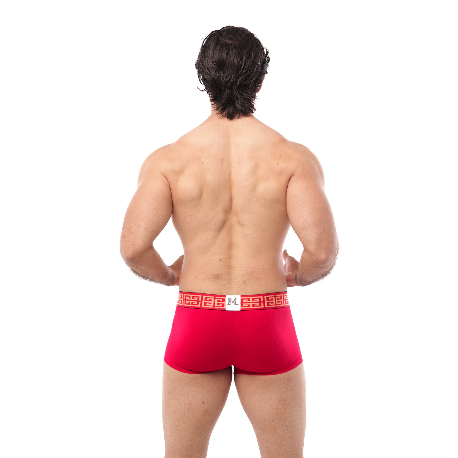 Boxer Mens Look Grecas Rojo - Image 3