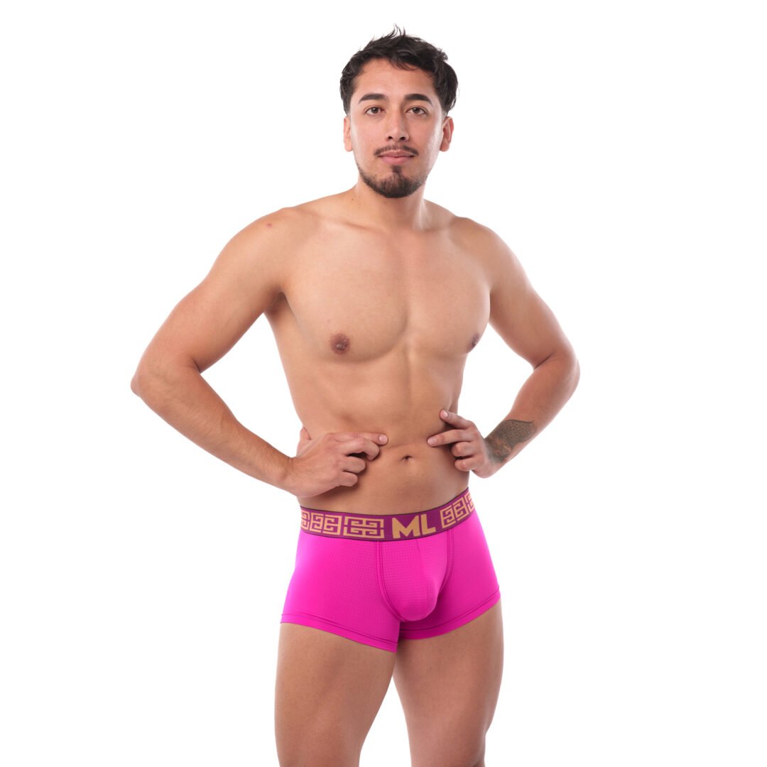 Boxer Mens Look Grecas Rosa