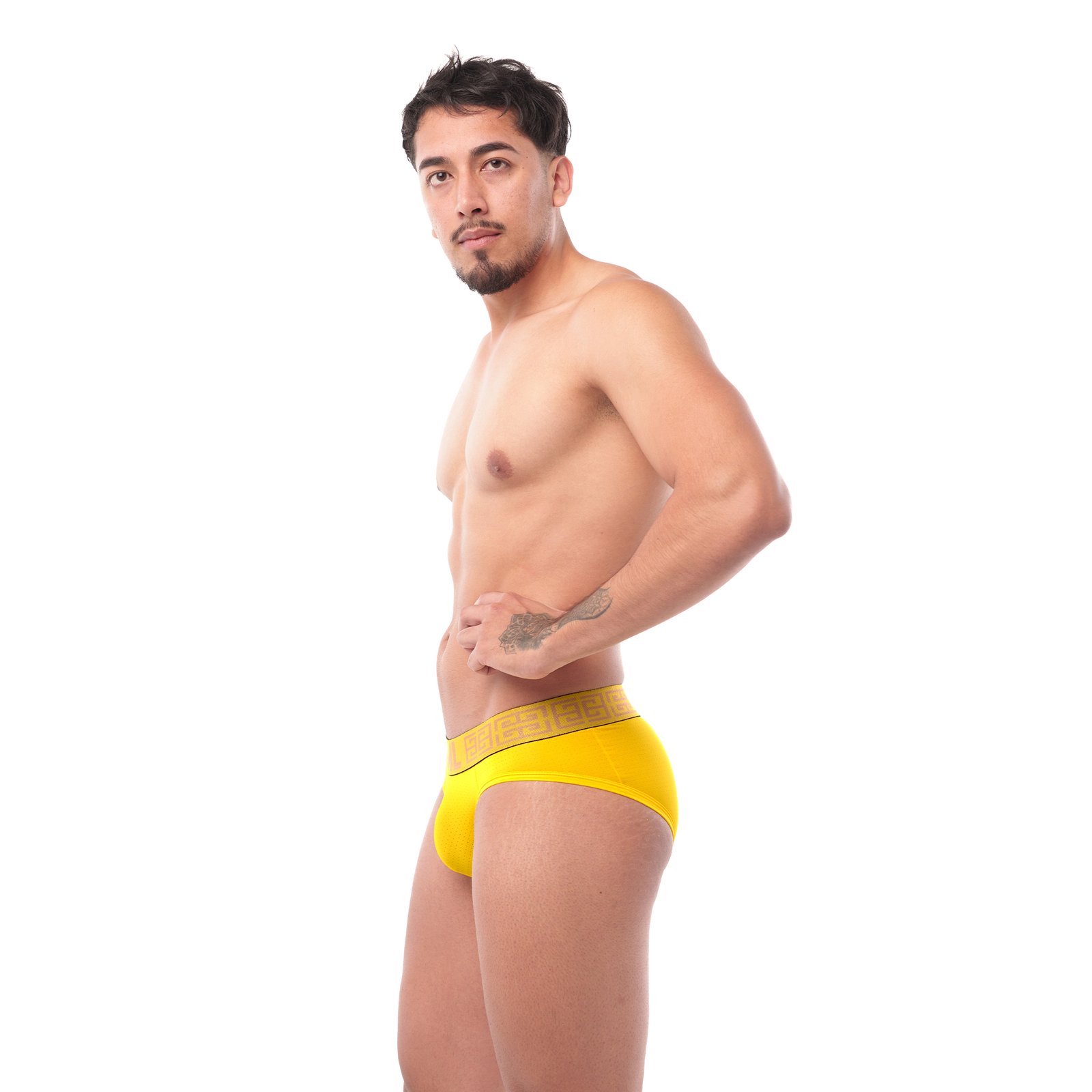 Brief Mens Look Grecas Amarillo - Image 4