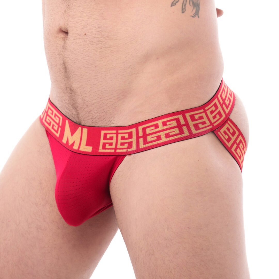 Suspensorio Mens Look Grecas Rojo