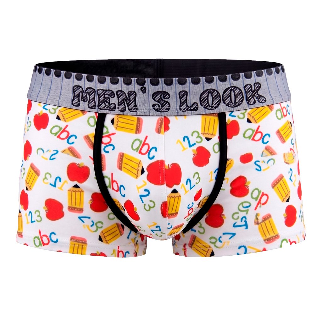 Boxer Mens Look Apple Teacher