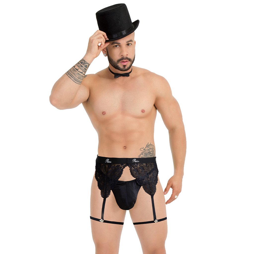 Tanga Lenceria Encaje Maid